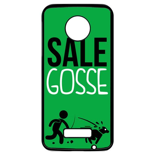 Coque My-Kase pour Moto Z - sale gosse 4 - Plastique Noir