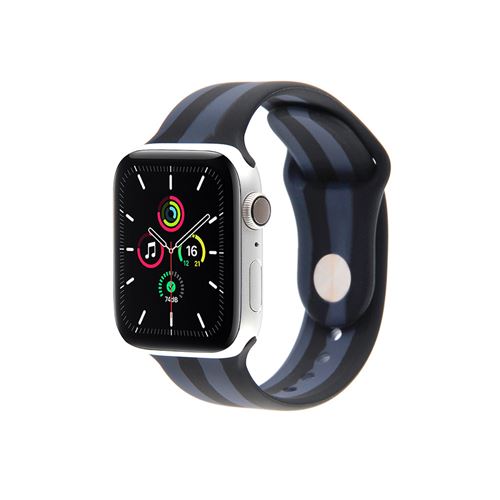 Bracelet en silicone avec coque de protection pour Apple Watch Series 6/ SE/ 5/ 4 40mm - Multicolore#14(Taille L)
