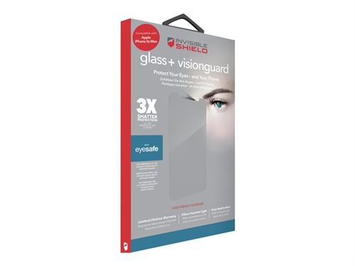 ZAGG InvisibleShield glass+ visionguard - Protection d'écran pour téléphone portable - pour Apple iPhone XS Max