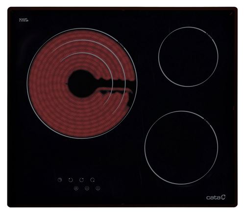 CATA Table de cuisson vitrocéramique TT 603 60cm noire