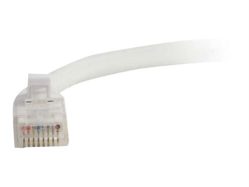 C2G Cat5e Booted Unshielded (UTP) Network Patch Cable - cordon de raccordement - 30 cm - blanc