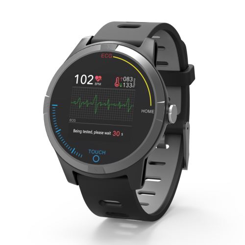Smartwatch Électrocardiogrammes - PRIXTON | Couleur Noir