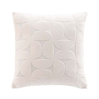 Housse de Coussin en Velours "Curly" 40x40cm Naturel - 1