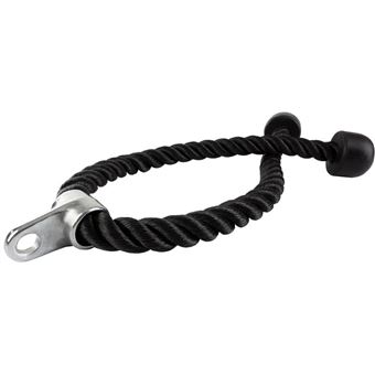 Corde Triceps CampTeck U6935 - Nylon Avec Poignées Antidérapantes - Pour Musculation