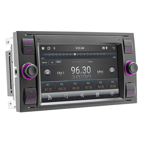 Autoradio Android 7 Pouces GPS Bluetooth WiFi USB Navigation 2GB+32GB Argent Noir YONIS