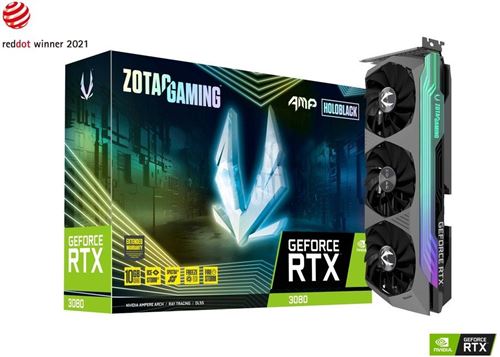Carte Graphique Nvidia Zotac GeForce RTX 3080 Amp Holo LHR 10Go
