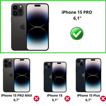 Verre Trempé écran et arrière pour iPhone 15 PRO et Protection