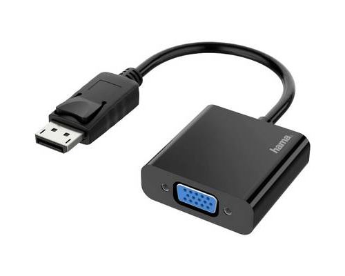 Hama Noir 00200337 Câble Vidéo Et Adaptateur Displayport Vga (D-Sub) - Neuf - Image 3