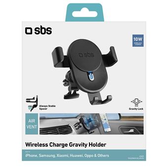 Support Voiture sans fil Gravity avec recharge sans fil 10 W- SBS