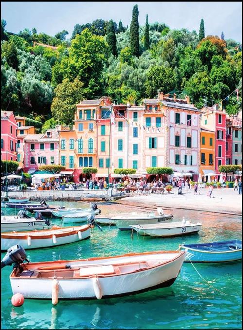 Puzzle 500 pièces : Printemps à Portofino Loïc Lagarde Ravensburger Nathan