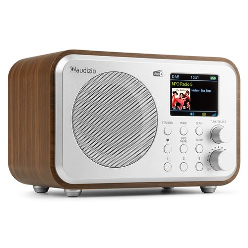 Audizio Milan Radio Dab+ Avec Batterie Et Technologie Sans Fil Bluetooth, Écran Couleur 2,4”