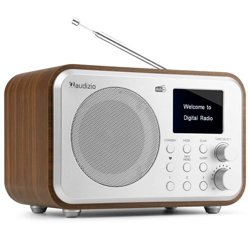 Audizio Milan - Radio DAB+ avec Batterie et Bluetooth - Argent