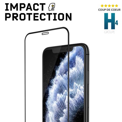 RhinoShield protection écran anti-chocs 3D Transparent compatible avec  [iPhone 14 Plus] Résiste aux chocs et aux rayures - Couverture intégrale 3D  courbée - Installation facile - Coque et étui téléphone mobile -