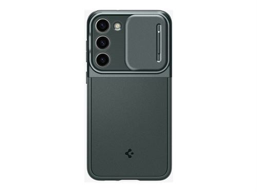 Spigen Optik Armor - Coque de protection pour téléphone portable - polyuréthane thermoplastique souple (TPU) - vert abîme - pour Samsung Galaxy S23