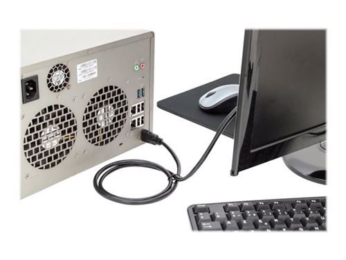 DIGITUS - HDMI-kabel met ethernet - HDMI male naar HDMI male - 5 m - zwart - 4K ondersteuning