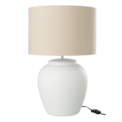 Generique Blanc Lampe À Poser En Céramique "Méli" 60Cm - Image 2