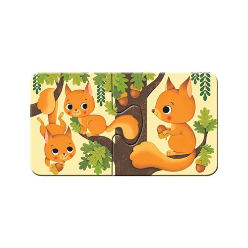 Puzzle 9x2 pièces Ravensburger - Les animaux et leurs petits