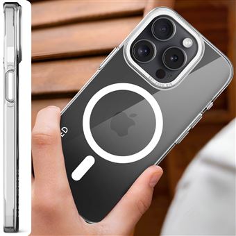 Coque Xiaomi 15T Pro 5G Compatible MagSafe - 2 Verres Trempés Inclus - Housse Magnétique Fine Anti-choc - Noir Mat Translucide