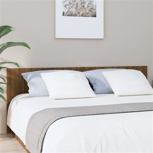 vidaXL Tête de lit Chêne marron 200x1,5x80 cm Bois d'ingénierie