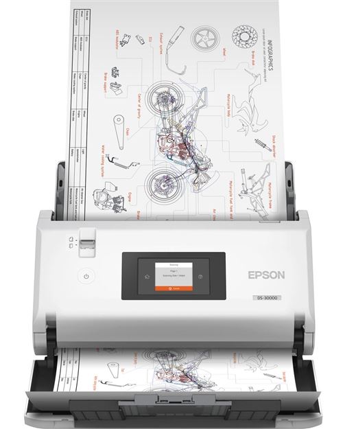 Epson WorkForce DS-30000 ‎ Sheet-fed scanner 600 x 600 DPI A3 White
