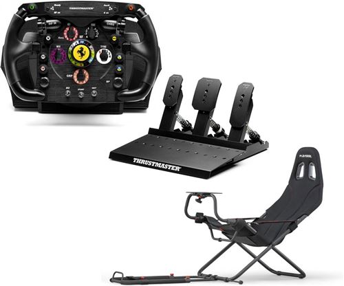  T300 + Volant F1 Add-On + P&eacute;dales Raceline III + Playseat Challenge - Pack SimRacing Complet - PS5 / PS4 / PC