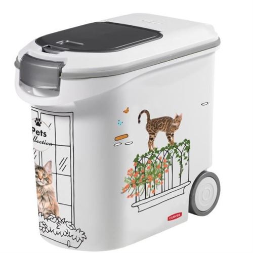 Conteneur a croquettes CURVER 35L 12 kg PETS COLLECTION Pour chat