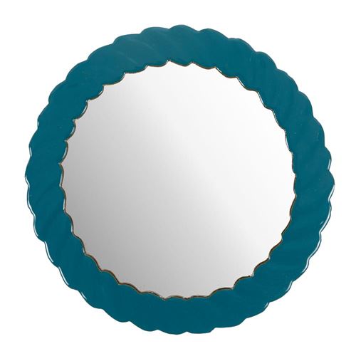 Non Communiqué Miroir Le Torsadé En Métal Bleu - Amadeus - Bleu - Métal