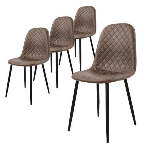 Ml-Design Marron Lot De 4 Chaises - Image 2