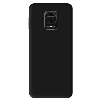 Coque silicone unie Mat noir compatible pour Redmi Note 9 Pro – Protection fine et antichoc - 1