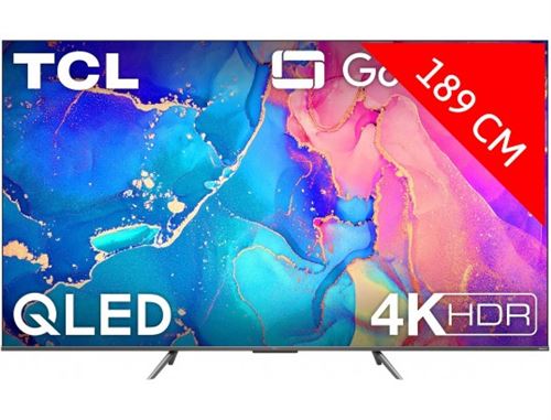 TCL 75QLED760 - 75 diagonale klasse (74.5 zichtbaar) led-achtergrondverlichting lcd-tv - QLED - Smart TV - Google TV - 4K UHD (2160p) 3840 x 2160 - HDR - Quantum Dot