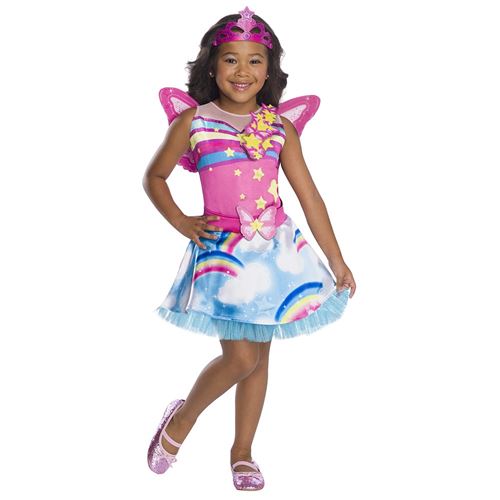 Déguisement Costume Enfant Barbie Fée Arc-en-ciel 3-5 Ans - Amscan