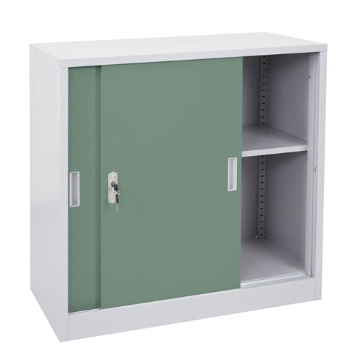 Mendler Vert Armoire À Dossiers Boston Hwc-F41 90X90x45cm - Image 3