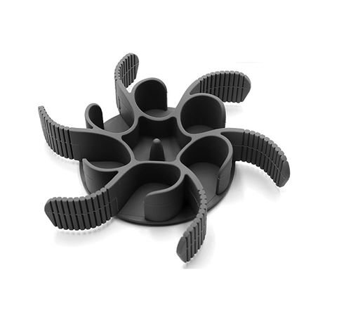 Comparer les prix de Gamelle Anti Glouton Chien Gris - Silicone