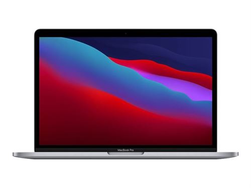 Apple MacBook Pro - M1 - M1 8-core GPU - 8 Go RAM - 256 Go SSD - 13.3" IPS 2560 x 1600 (WQXGA) - Wi-Fi 6 - gris sidéral - clavier : Français - reconditionné - Grade B