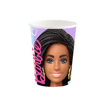 8 gobelets carton barbie sweet life 25cl lilas - générique 9915481-66 - 1
