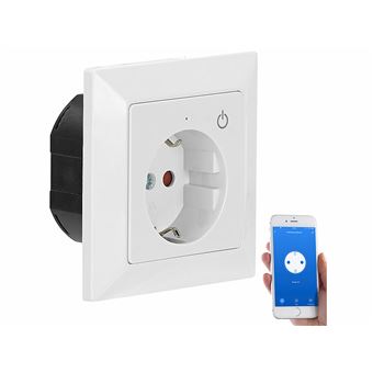 Luminea Home Control : Prise encastrable connectée compatible Siri, Amazon Alexa et Google Assistant - 1