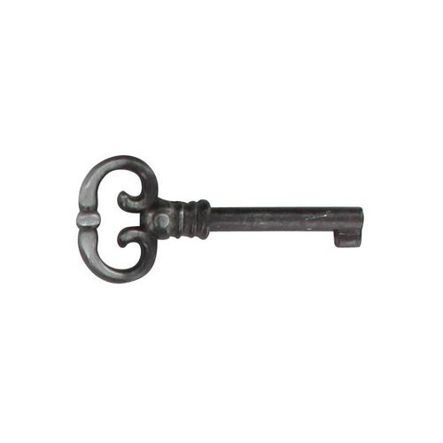 Clé de meuble cuisse de grenouille vieil argent