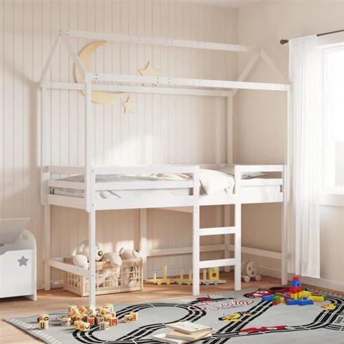 vidaXL Toit de lit pour enfants 217x85,5x154 cm bois de pin massif, toit de lit, baldaquin de lit pour enfant, toit pour lit 846962