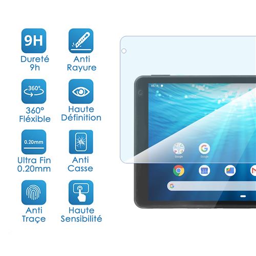 Protection écran en Verre Flexible pour FACETEL Q10 Tablette