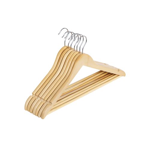 Cintres en bois d'érable SONGMICS Longueur 44,5 cm, pivotante à 360 degrés Naturel CRW001-20