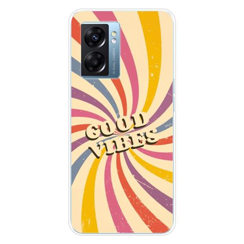 Coque en silicone imprimée compatible Oppo A77 5G A57 4G A57 5G Good vibes