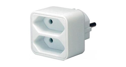 Multiprises 2x euro blanc