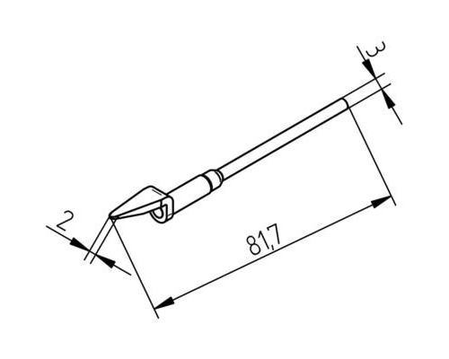 Ersa Auslötspitzen-Satz Panne de fer à dessouder Taille de la panne 2 mm Contenu