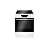 Cuisinière induction 77l 3 feux blanc Amica ACI7005RB