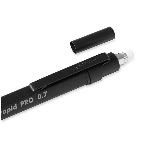 Crayon à papier Rotring 800 Porte-mine, Noir, mécanique rétractable , 0.7  mm