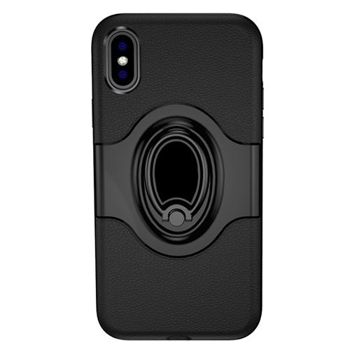 Coque en TPU hybride avec anneau noir pour votre Apple iPhone XS Max