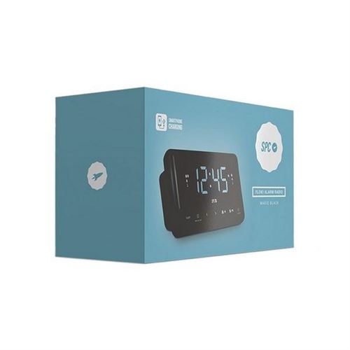 Radio-réveil SPC 4580N de 4,3 po à DEL noire