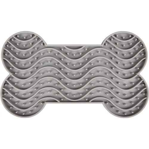 Tapis à lécher YUMMEE . couleur gris. taille L 29.8 cm .pour chien.