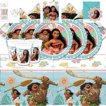 Mgs33 Super Pack Lot Complet Vaiana Kit De Fetes Anniversaire