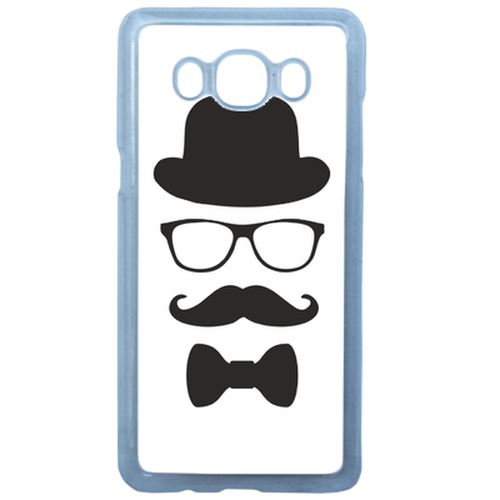 Coque Chapeau Moustache Compatible Samsung Galaxy J5 2016 Transparent
